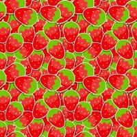 Impression de fond transparente d'illustration vectorielle aux fraises vecteur