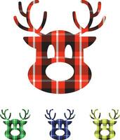 cerf Noël Facile buffle plaid ensemble conception vecteur