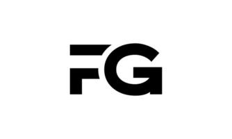 lettre fg logo conception. initiale lettre fg logo dans brin Contexte. gratuit vecteur