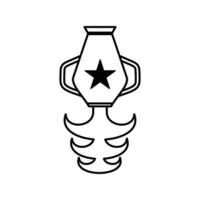 Verseau zodiaque signe logo icône isolé horoscope symbole vecteur illustration