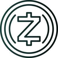 zcash vecteur icône conception