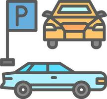 conception d'icône de vecteur de stationnement