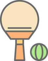 conception d'icône de vecteur de ping-pong