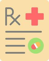 conception d'icône de vecteur de prescription