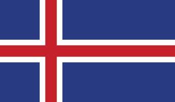 drapeau de l'Islande vecteur