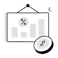 branché Ventes une analyse vecteur