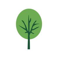 vert arbre icône dans plat style. adapté pour infographies, livres, bannières et autre dessins vecteur