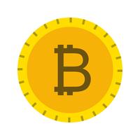 icône de vecteur bitcoin