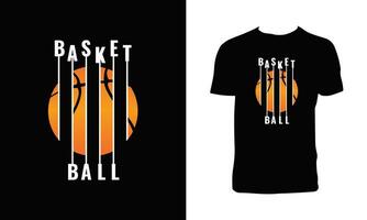 basketball tee conception. vecteur