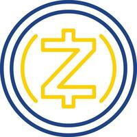 zcash vecteur icône conception