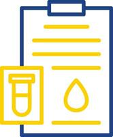 conception d'icône de vecteur de test sanguin