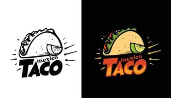 taco mexicain nourriture illustration vecteur