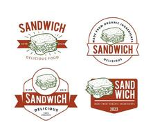 sandwich logo modèle vecteur