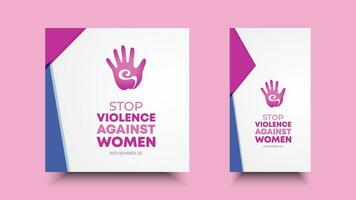 international journée pour le élimination de la violence contre femmes. conception pour présentations, arrière-plans, bannières, affiches, couvertures vecteur