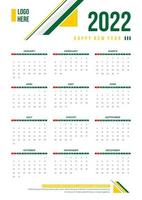 modèles de calendrier d'affaires simples vecteur