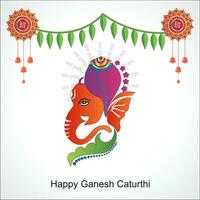 illustration de Seigneur ganpati Contexte pour ganesh chaturthi Festival de Inde vecteur