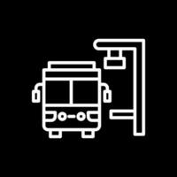 autobus Arrêtez vecteur icône conception