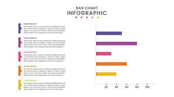 bar graphique infographie modèle conception vecteur