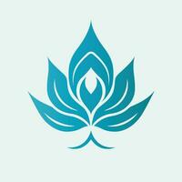 abstrait lotus fleur icône vecteur - symbole de pureté et sérénité dans artistique simplicité