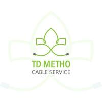 logo td méthode câble un service modèle vecteur
