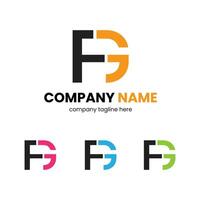 fg logo conception, initiales logo concept, monogramme emblème inspiration, Créatif fg emblème, Douane marque de lettre conception, minimaliste initiales logo, fg logo typographie, moderne monogramme concept, vecteur