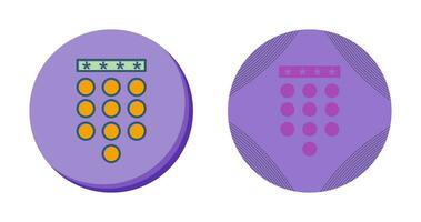 icône de vecteur de verrouillage par code d'accès
