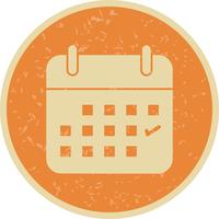 Calendrier des affaires vecteur icône