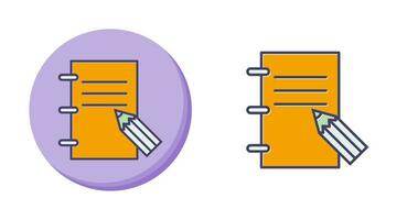 icône de vecteur de bloc-notes