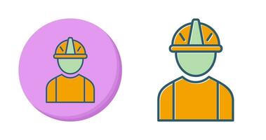 icône de vecteur de travailleur de la construction
