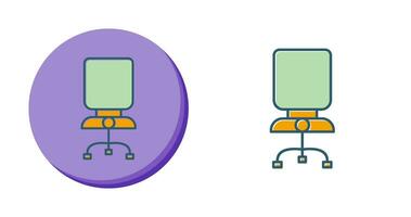 icône de vecteur de chaise de bureau