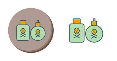 icône de vecteur de produits chimiques toxiques