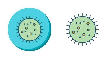 bactérie dans l'icône de vecteur de diapositive