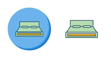 icône de vecteur de lit double