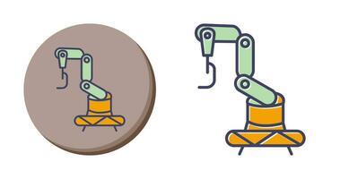 icône de vecteur de robot industriel