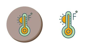 icône de vecteur fahrenheit