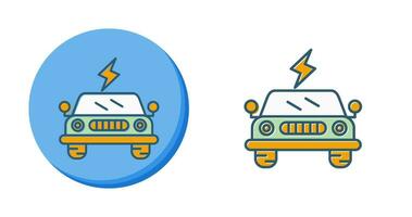 icône de vecteur de voiture électrique