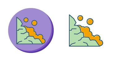 icône de vecteur de glissement de terrain