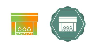 icône de vecteur de cheminée électrique