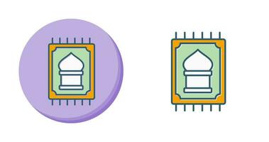icône de vecteur de tapis de prière