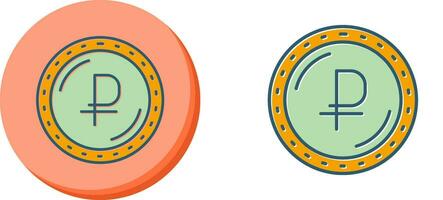 icône de vecteur de monnaie rouble