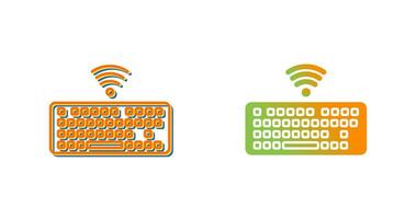 icône de vecteur de clavier sans fil