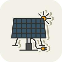 conception d'icône de vecteur d'énergie solaire