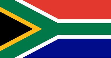 image vectorielle du drapeau national de la république d'afrique du sud vecteur