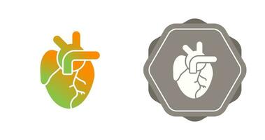 icône de vecteur de coeur médical