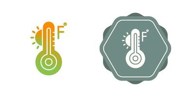 icône de vecteur fahrenheit