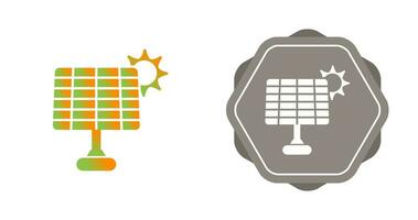 icône de vecteur de panneau solaire