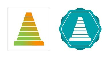 icône de vecteur de cône de signalisation
