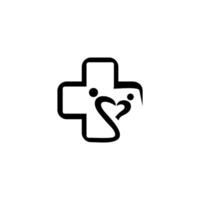 médical pharmacie logo conception modèle. gens se soucier concept logo conception modèle vecteur