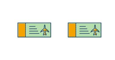 icône de vecteur de billets d'avion