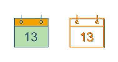 icône de vecteur de date marquée